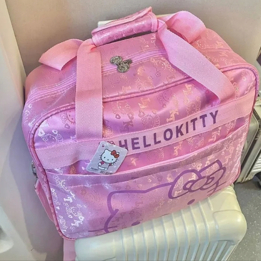 Sanrio Hello Kitty Large Lightweight Travel Carry On Bag Luggage - Picture 12 of 13